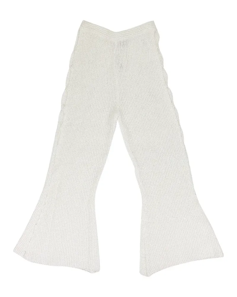 Eckhaus Latta flared trousers - Weiß Weiß