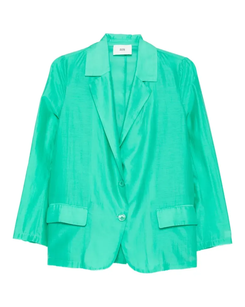 SOLOTRE Einreihiges Sakko - Grün Grün