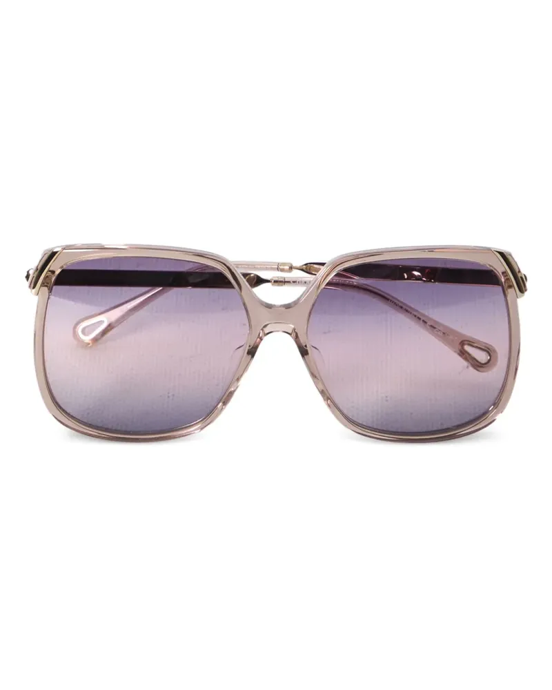 Chloé Eckige Sonnenbrille - Gold Gold