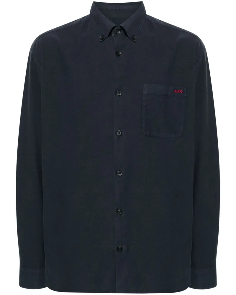 A.P.C. Mateo Hemd - Blau Blau