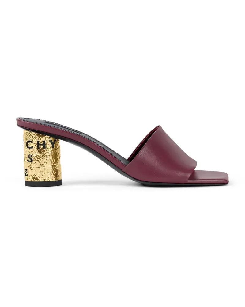 Givenchy square-toe block-heel sandals - Rot Rot