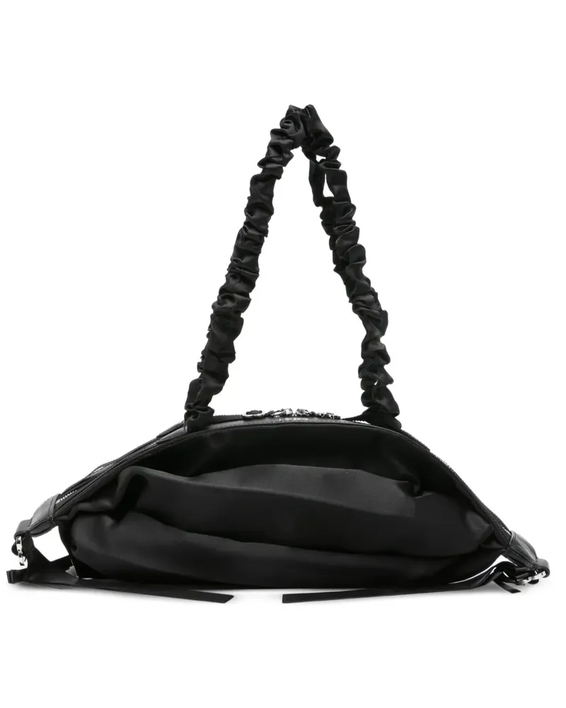 Kenzo Schultertasche mit gerafftem Riemen - Schwarz Schwarz