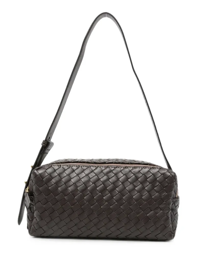 Elleme Trousse woven leather cross body bag - Braun Braun