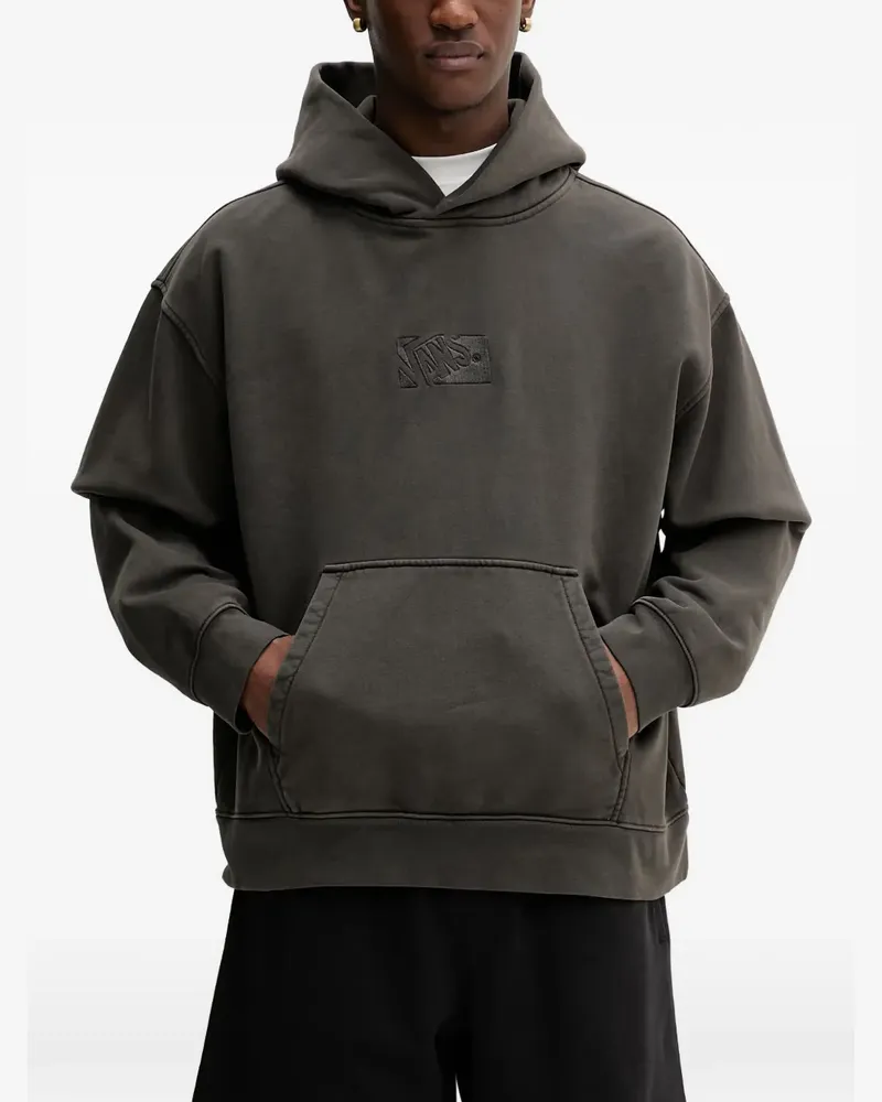 Vans logo-embroidered hoodie - Grau Grau
