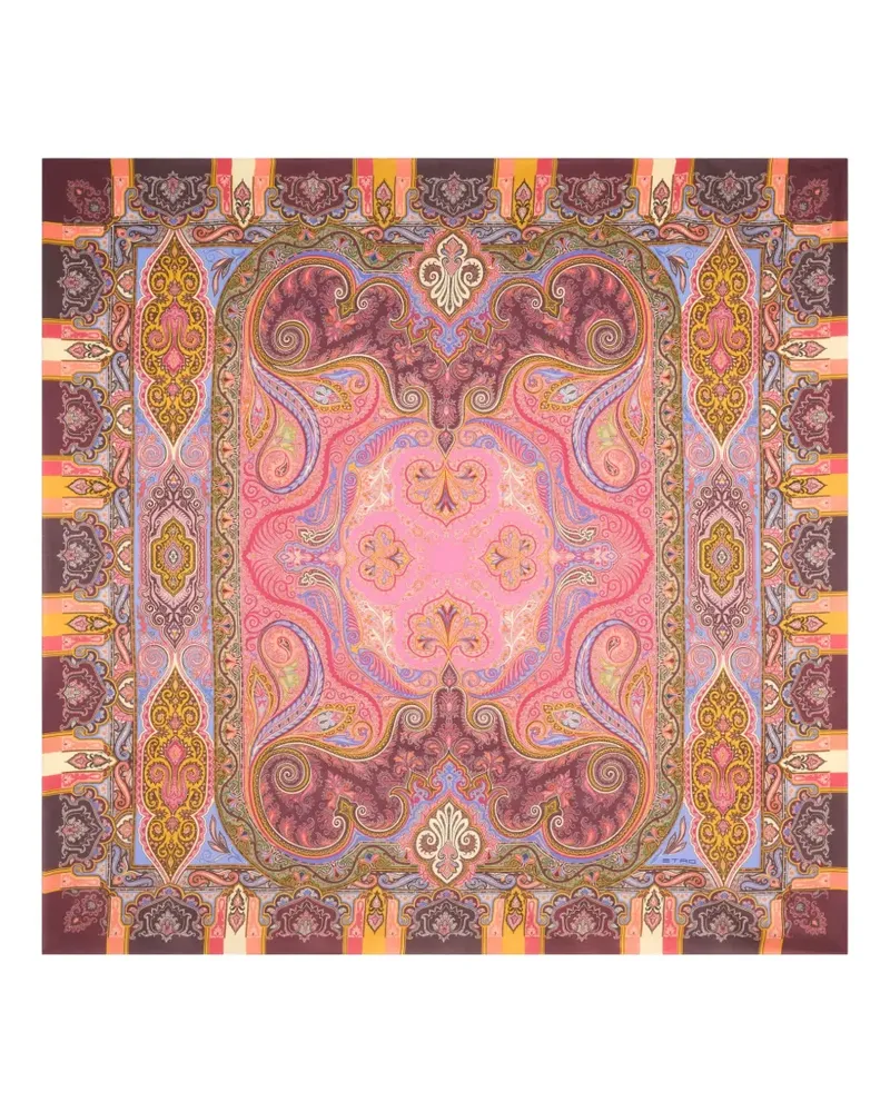 Etro Schal mit Paisley-Print - Rosa Rosa