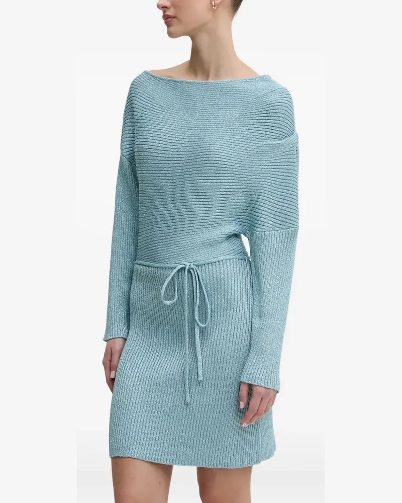 Never Fully Dressed Geripptes Minikleid - Blau Blau
