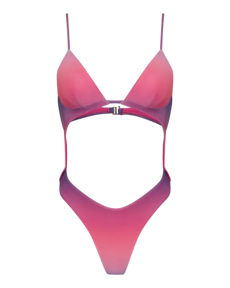 Amir Slama x Tati Barbieri Badeanzug mit Cut-Out - Rosa Rosa