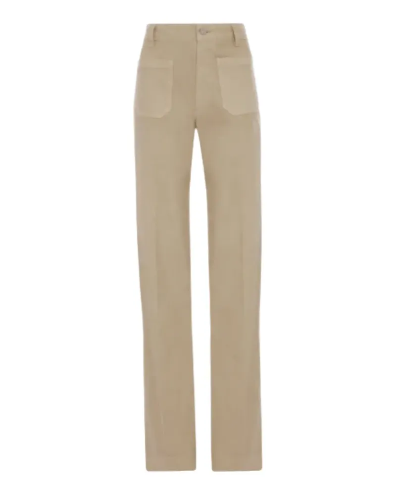 Victoria Beckham Alina patch-pockets jeans - Nude Nude