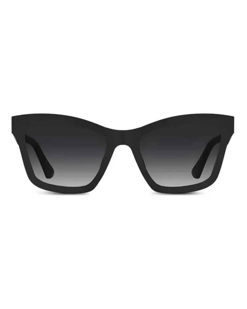 Moschino Sonnenbrille mit Cat-Eye-Gestell - Schwarz Schwarz