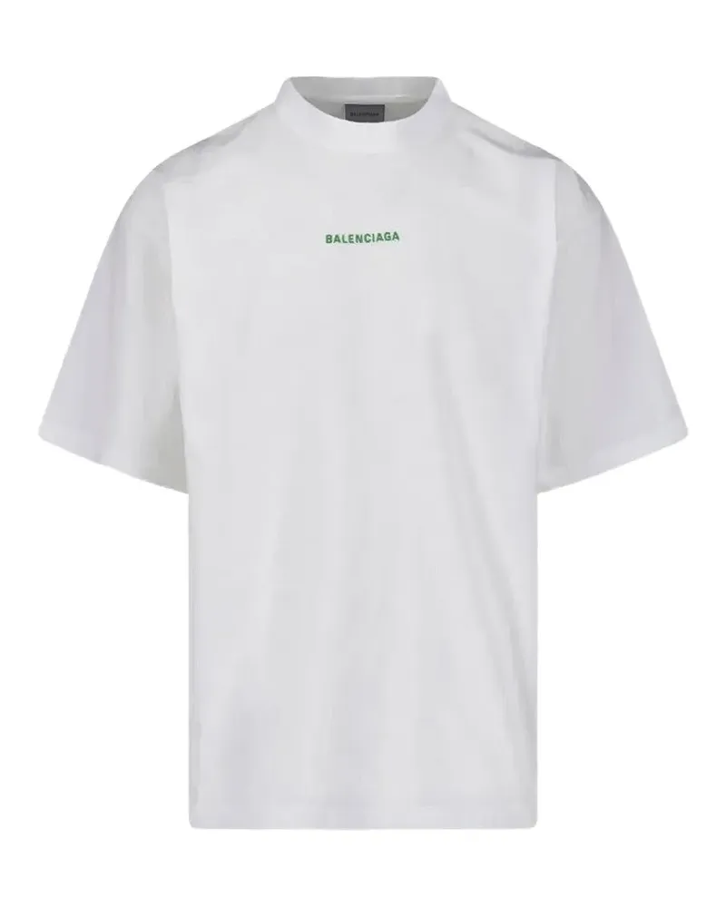 Balenciaga logo-print cotton t-shirt - Weiß Weiß