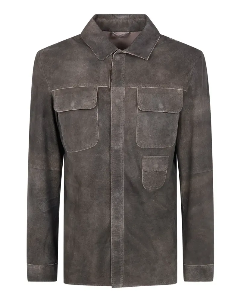 Giorgio Brato flap-pocket shirt - Grau Grau