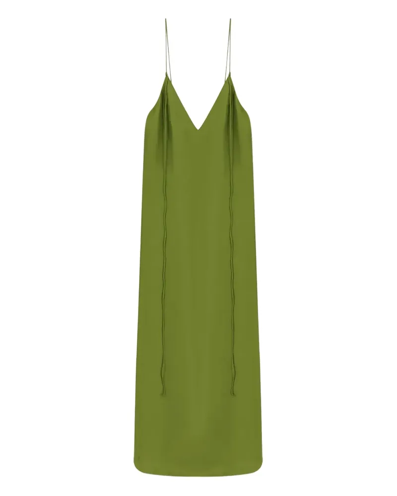 Róhe open-back silk dress - Grün Grün