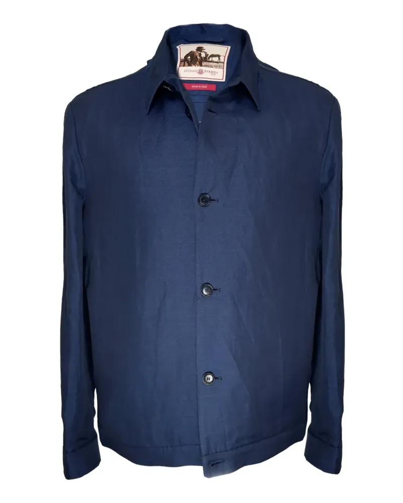 Luciano Barbera button-up windbreaker - Blau Blau