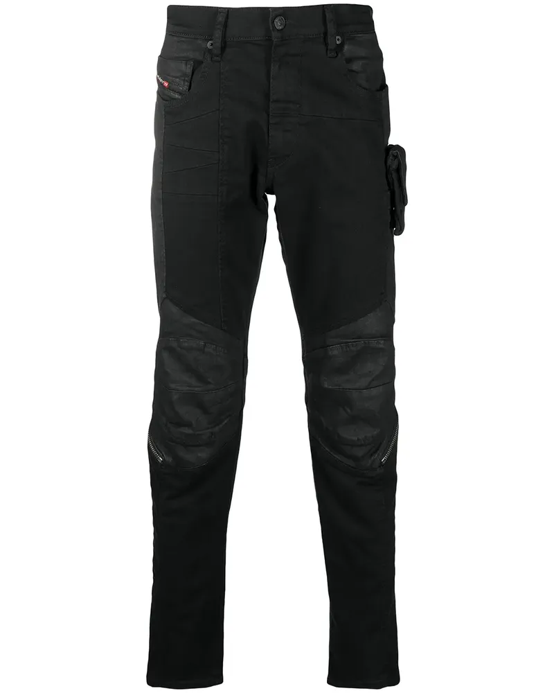 Diesel D-Strukt' Skinny-Jeans - Schwarz Schwarz