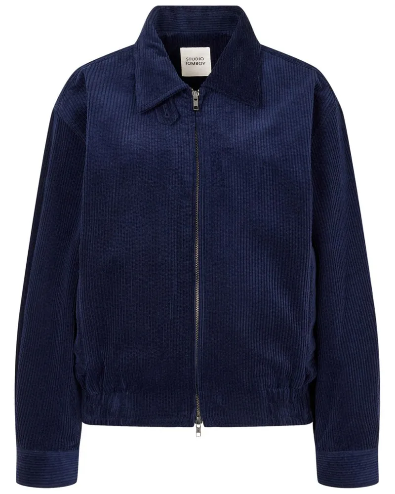 STUDIO TOMBOY Bomberjacke in Cordoptik - Blau Blau
