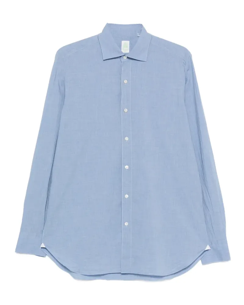 Finamore 1925 spread-collar shirt - Blau Blau