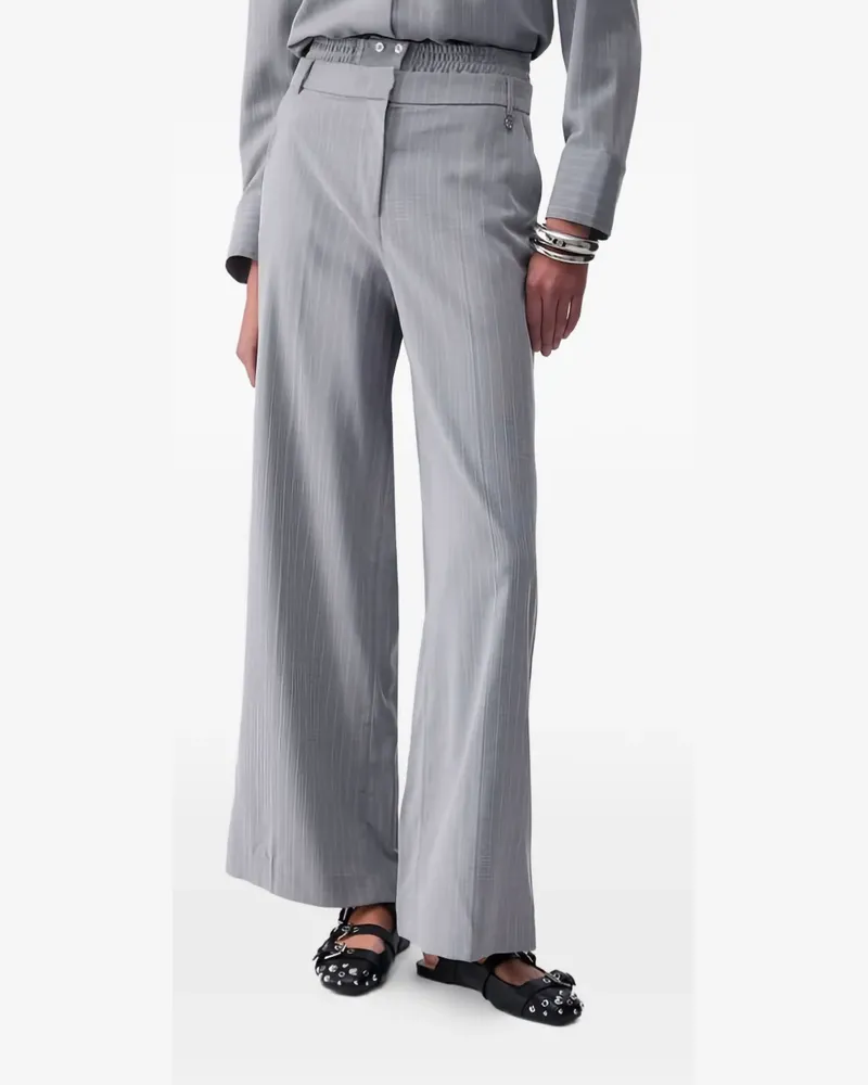 Liu Jo pinstriped trousers - Grau Grau