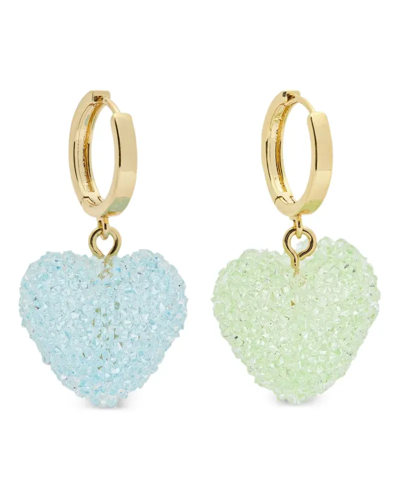CRYSTAL HAZE Jelly Ohrringe in Herzdesign - Gold Gold