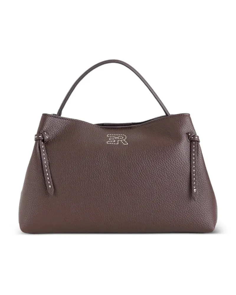 Ermanno Scervino logo-print tote bag - Braun Braun