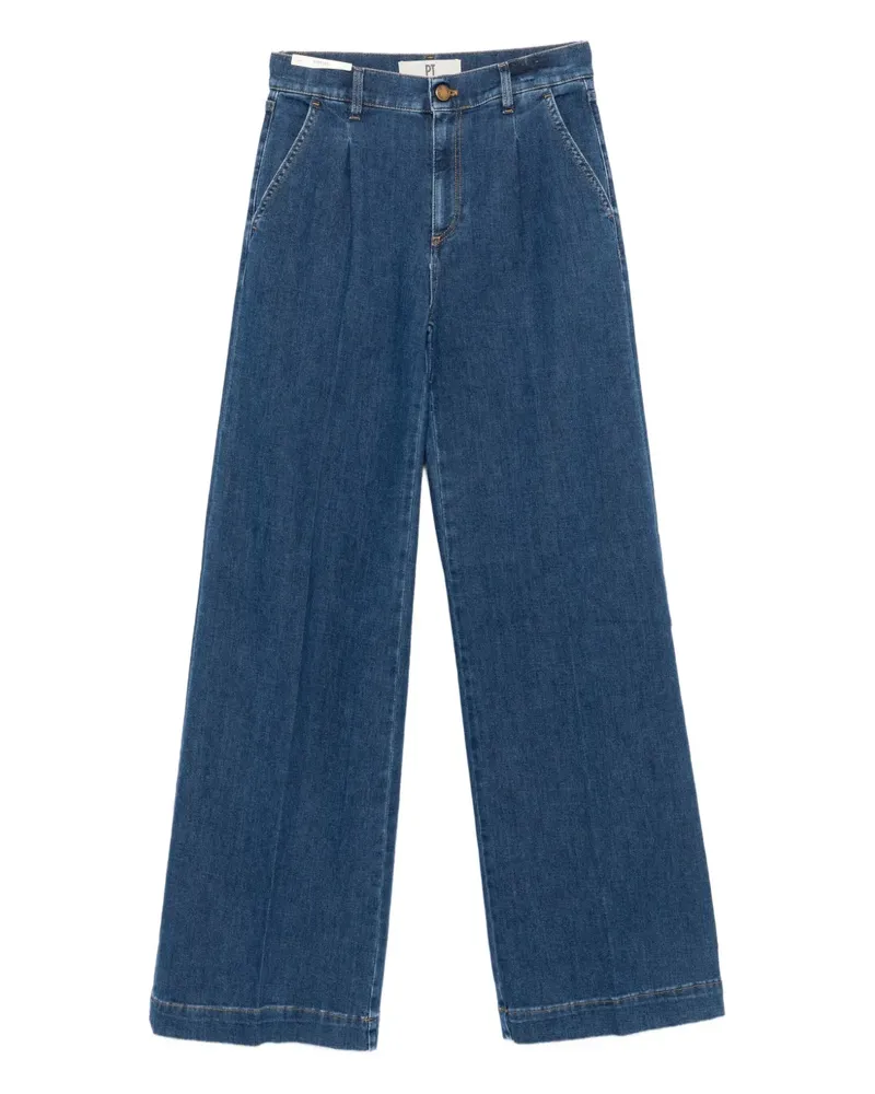 PT TORINO pleated trousers - Blau Blau