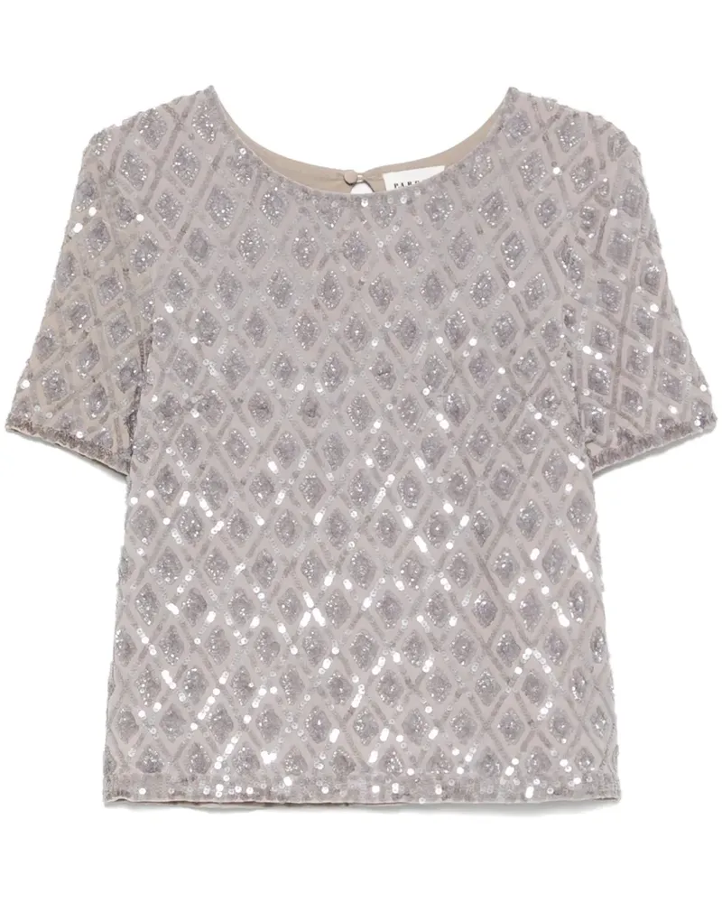 P.A.R.O.S.H. P.A.R.O H. T-Shirt mit Pailletten - Nude Nude