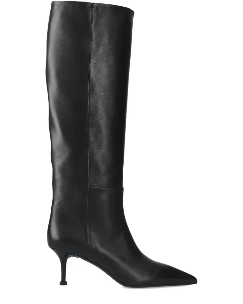 Premiata Stiefel mit spitzer Kappe 65mm - Schwarz Schwarz