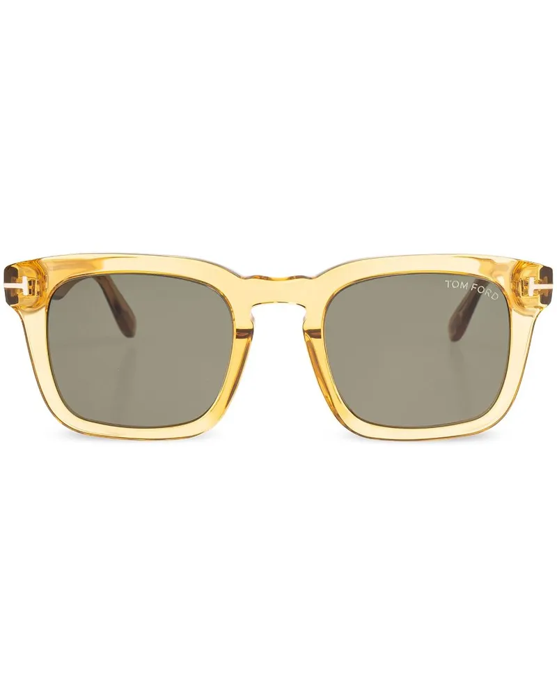 Tom Ford Sonnenbrille mit eckigem Gestell - Gelb Gelb
