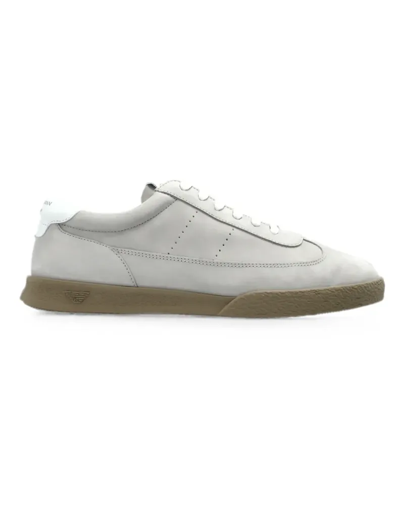 Emporio Armani Sneakers aus Wildleder - Grau Grau