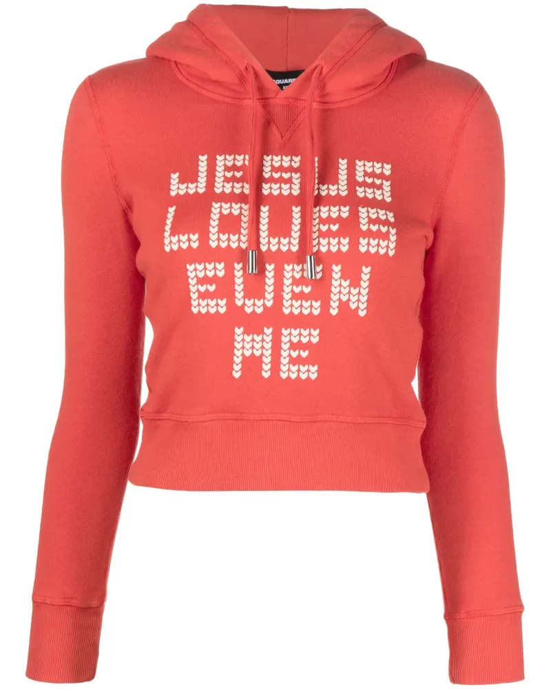 Dsquared2 Klassischer Hoodie - Rot Rot