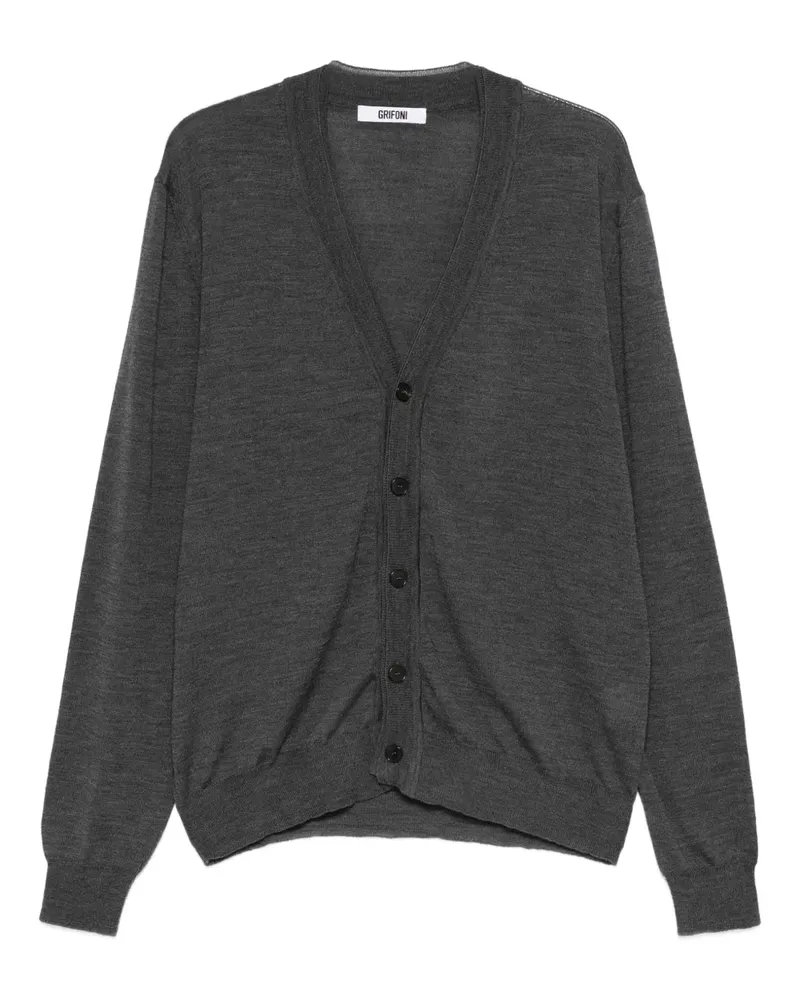Mauro Grifoni Cardigan mit V-Ausschnitt - Grau Grau