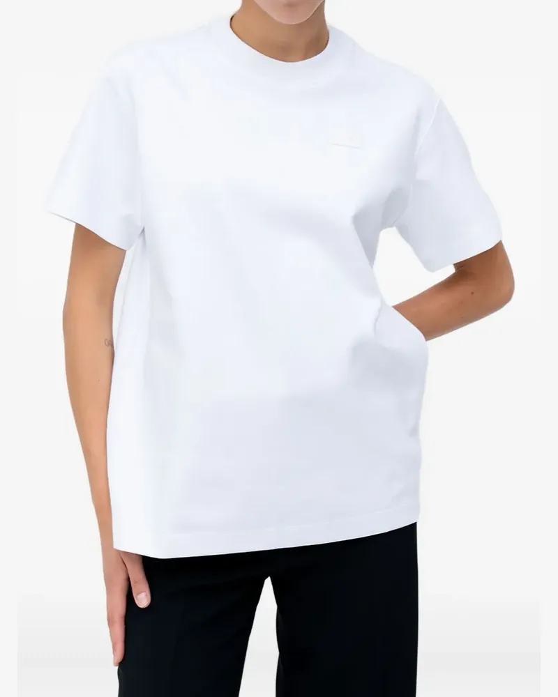 N° 21 T-Shirt mit Logo-Stickerei - Weiß Weiß