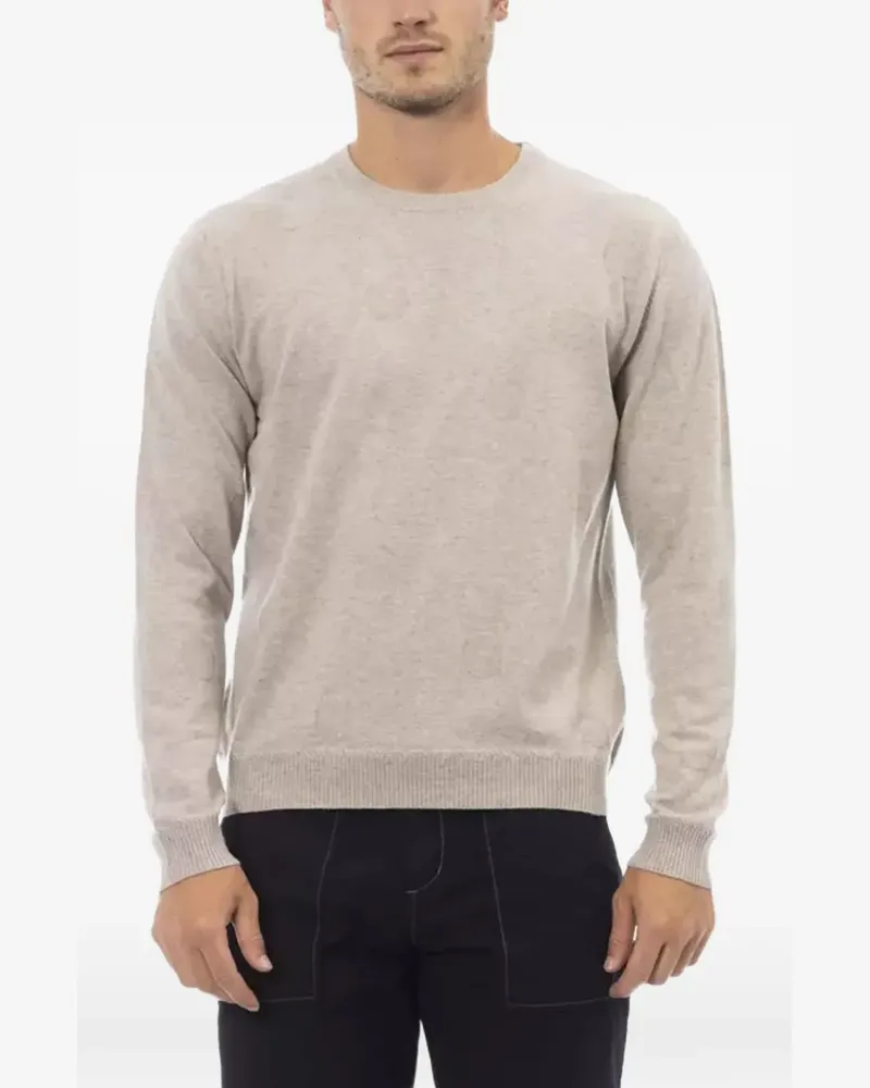 Alpha Studio crew-neck sweater - Nude Nude
