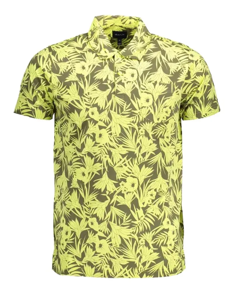 Gant floral-print cotton polo shirt - Grün Grün