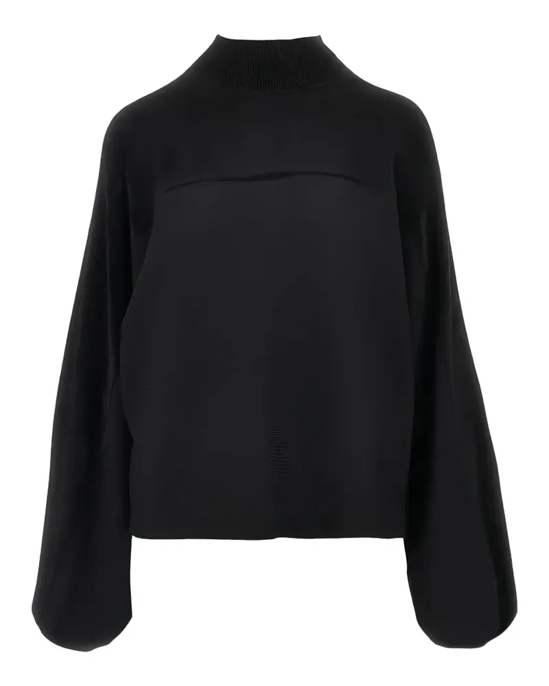 Emporio Armani high-neck panelled sweatshirt - Schwarz Schwarz