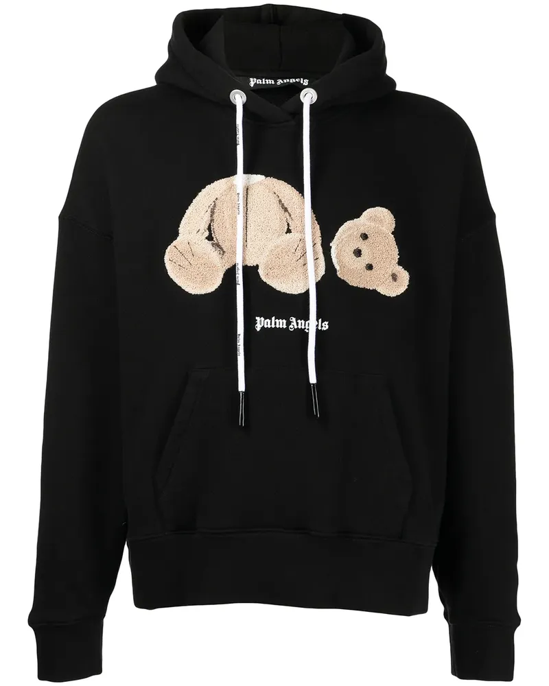 Palm Angels Hoodie mit Teddy-Motiv - Schwarz Schwarz