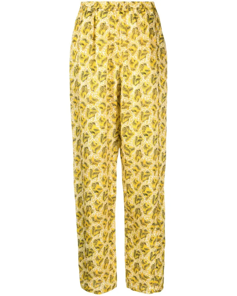 Isabel Marant Hose mit grafischem Print - Gelb Gelb