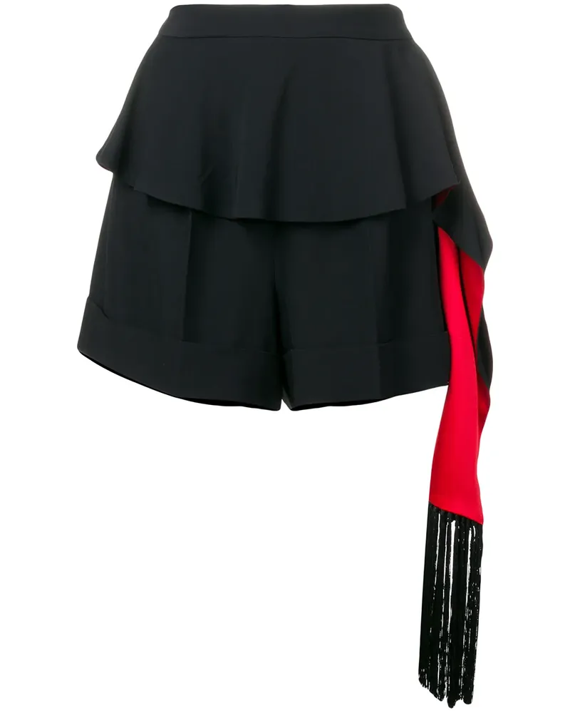 Alexander McQueen Shorts mit Quaste - Schwarz Schwarz