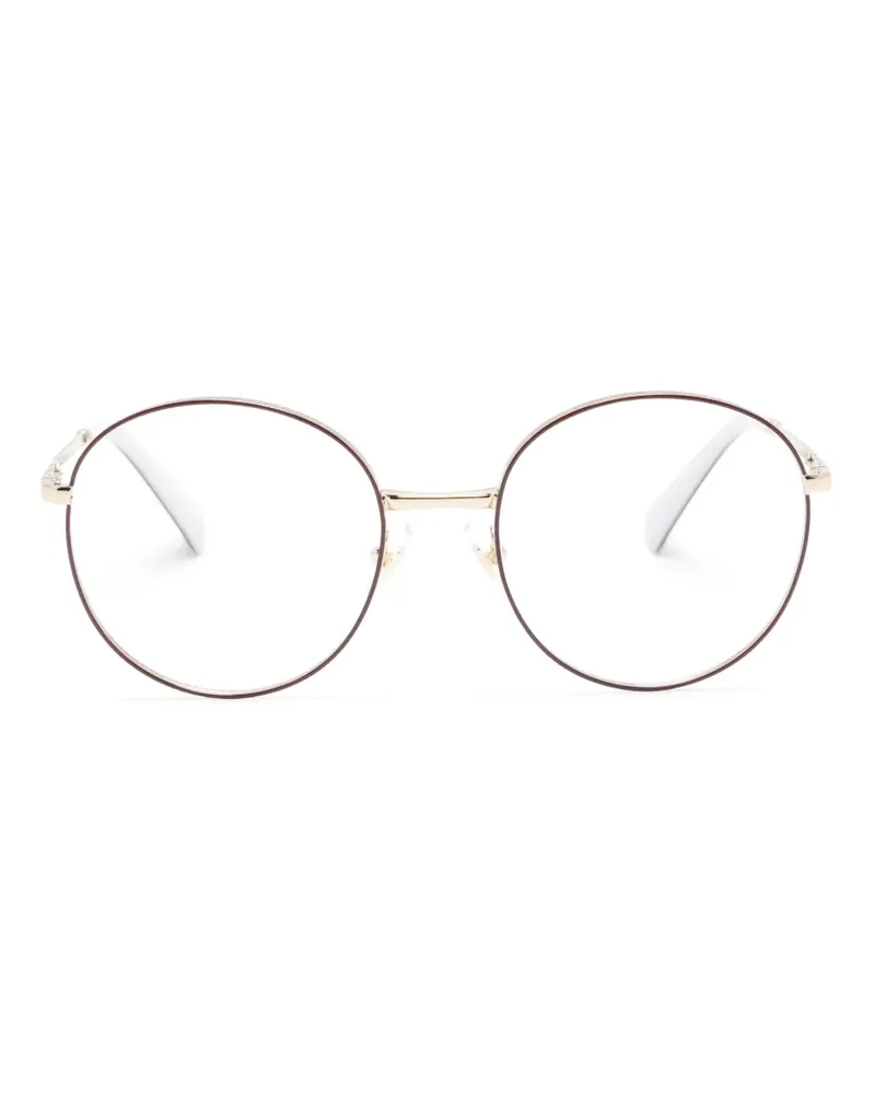 Miu Miu Brille mit rundem Gestell - Rot Rot