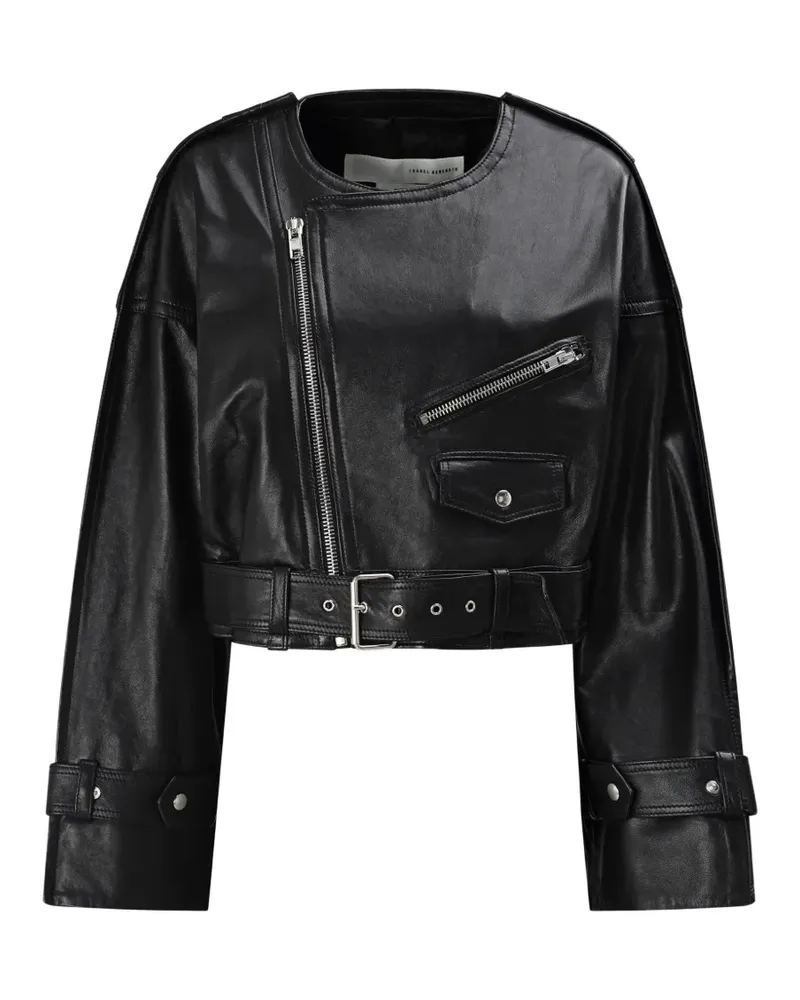 Isabel Benenato zip jacket - Schwarz Schwarz