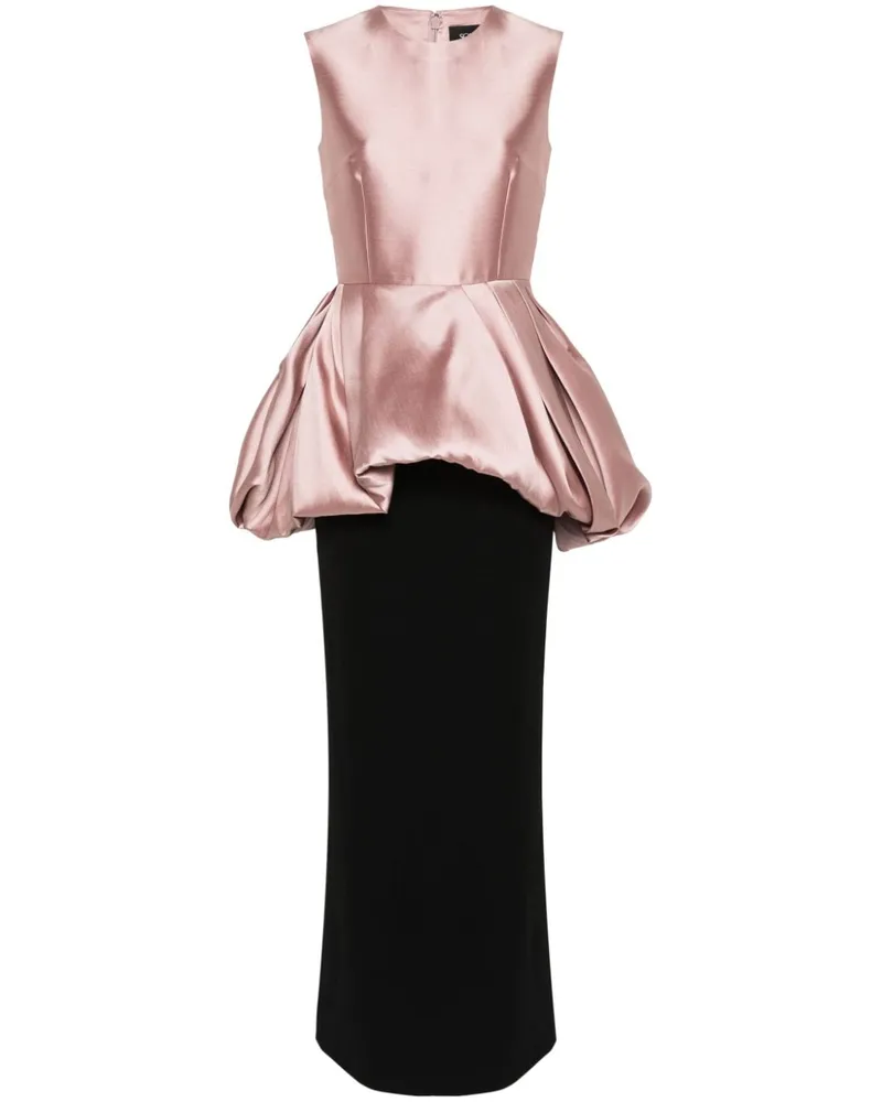 Solace London Emi Kleid mit Schößchen - Rosa Rosa