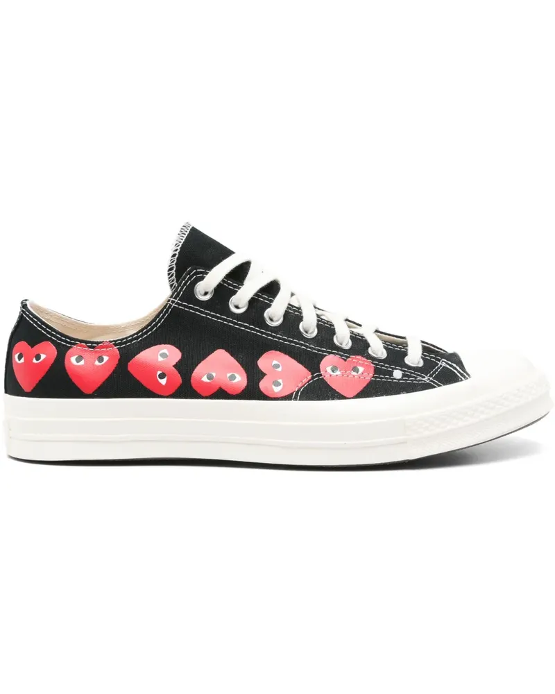 Comme des Garçons x Converse Chuck 70 Multi Heart Sneakers - Schwarz Schwarz
