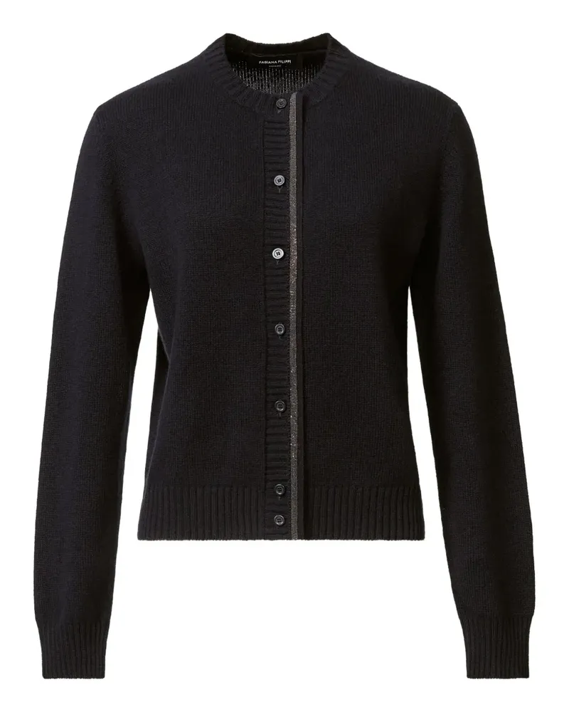 Fabiana Filippi embellished button cardigan - Schwarz Schwarz