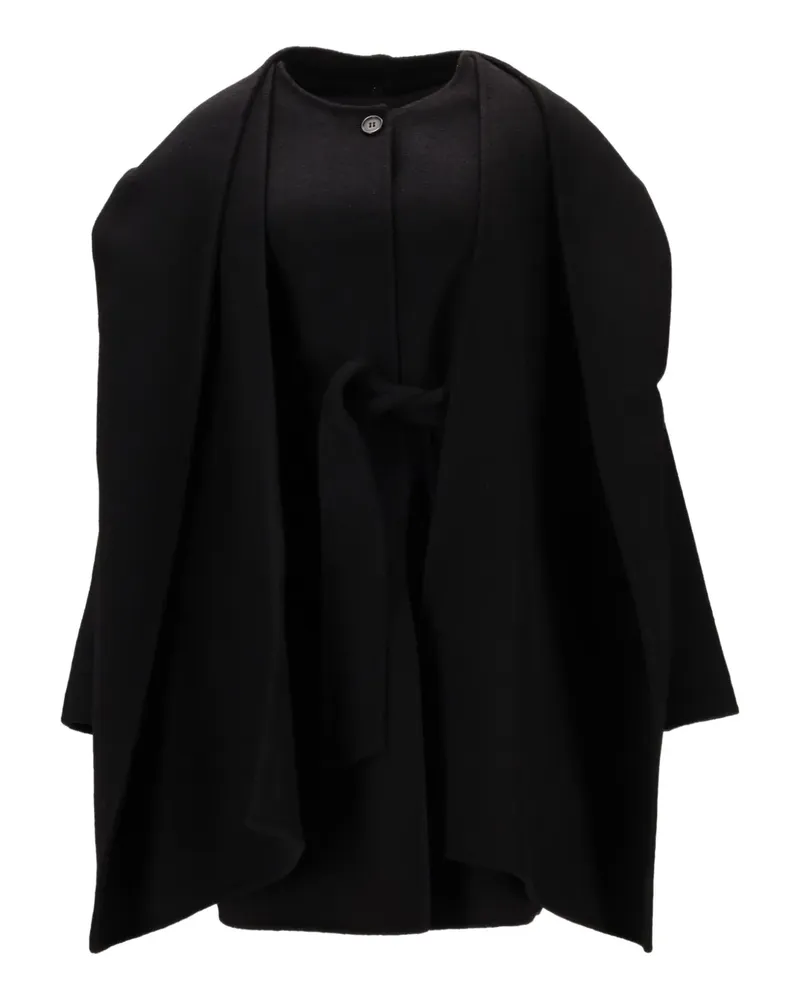 P.A.R.O.S.H. P.A.R.O H. belted hooded cape - Schwarz Schwarz