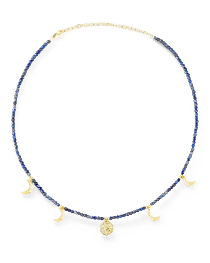 Eshvi Star Moon charm necklace - Blau Blau