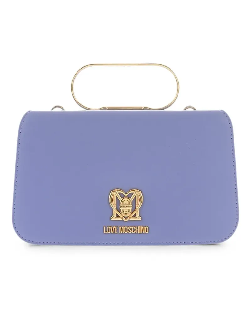 Moschino logo-plaque tote bag - Violett Violett