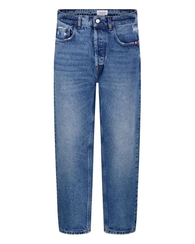 Amish Jeans im Distressed-Look - Blau Blau