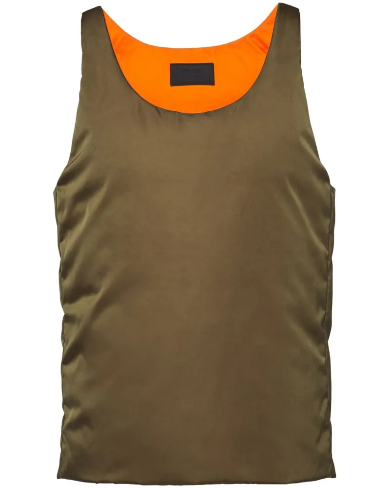 Prada Re-Nylon Daunenweste - Braun Braun