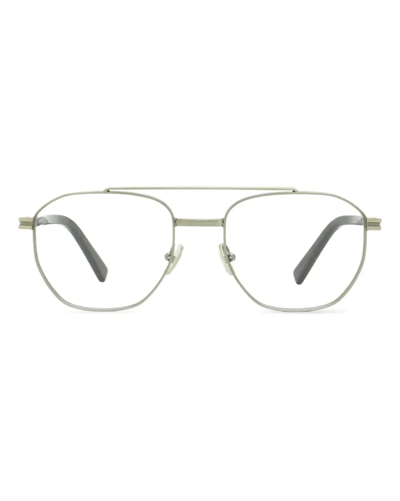 Ermenegildo Zegna Road Brand Mark Pilotenbrille - Grau Grau