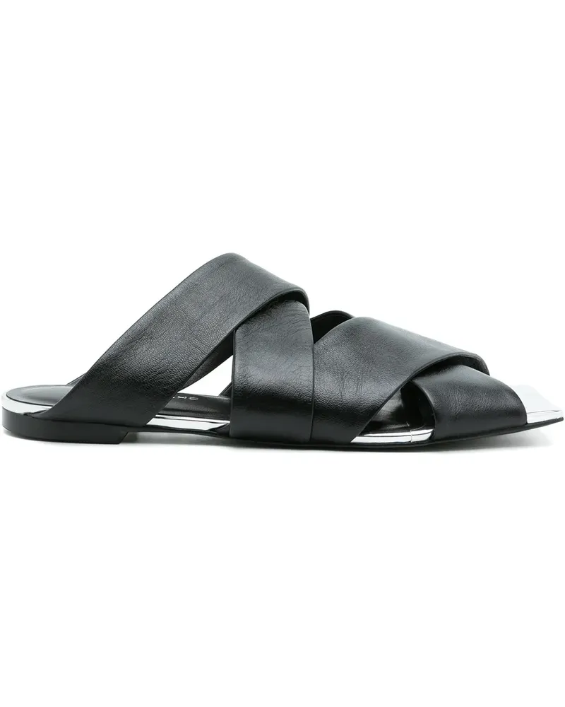 Gloria Coelho Sandalen mit überkreuzten Riemen - Schwarz Schwarz