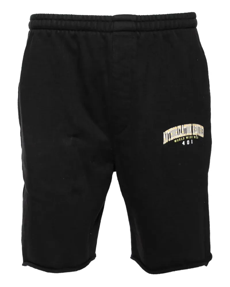 VETEMENTS Pre-owned Joggingshorts mit Stickerei - Schwarz Schwarz
